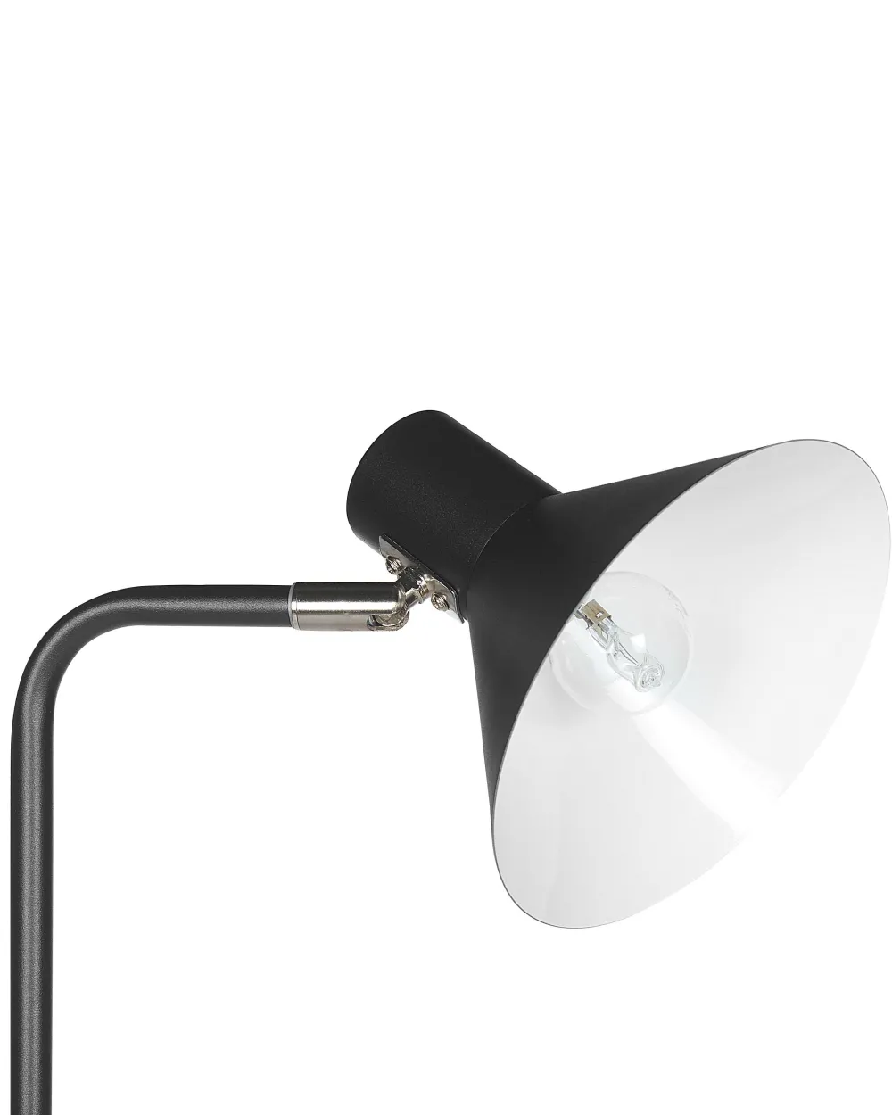 Valaisimet<Beliani Lattiavalaisin Rauta Musta Rimava