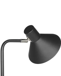 Valaisimet<Beliani Lattiavalaisin Rauta Musta Rimava