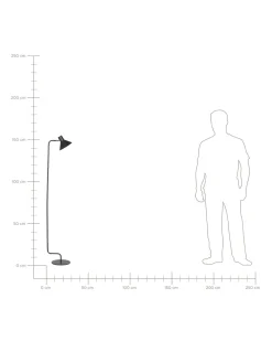 Valaisimet<Beliani Lattiavalaisin Rauta Musta Rimava