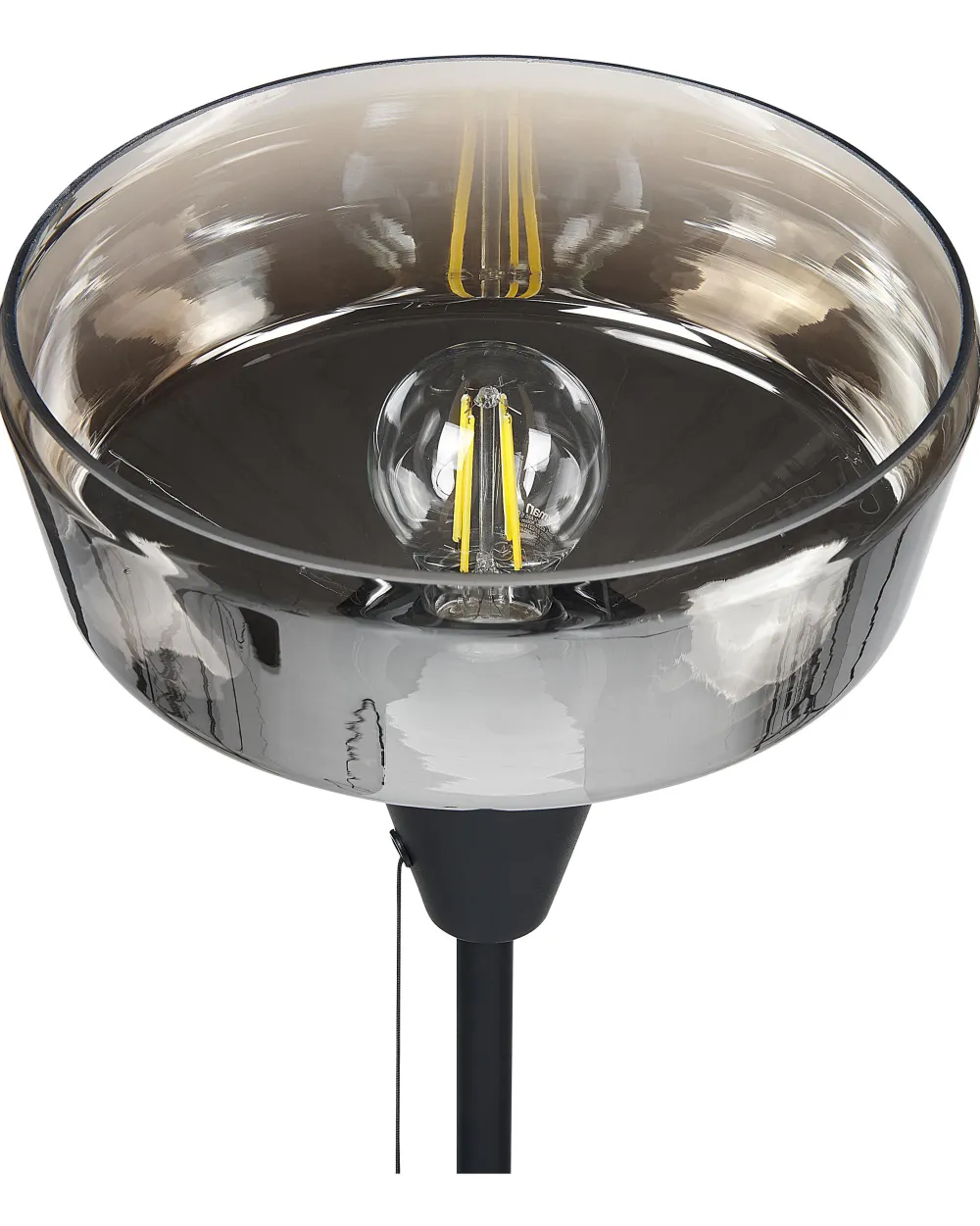 Outlet Beliani Lattiavalaisin Rauta Musta/Hopea Talparo