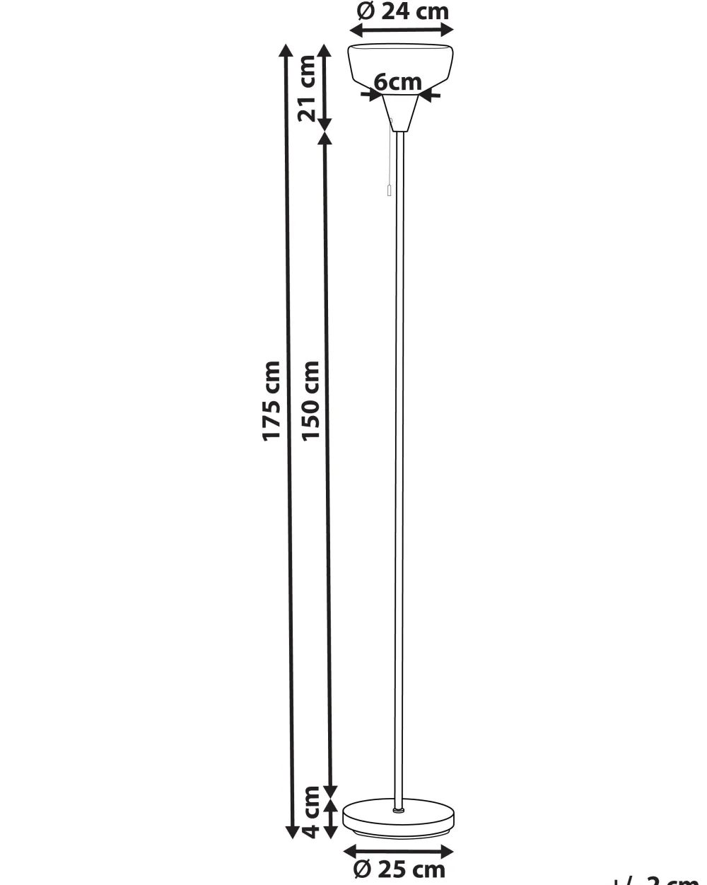 Outlet Beliani Lattiavalaisin Rauta Musta/Hopea Talparo