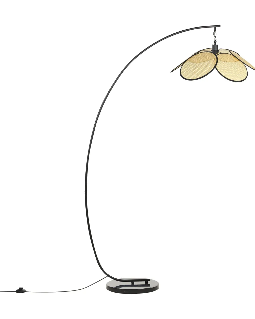 Valaisimet<Beliani Lattiavalaisin Rauta Musta/Luonnovari Merrica