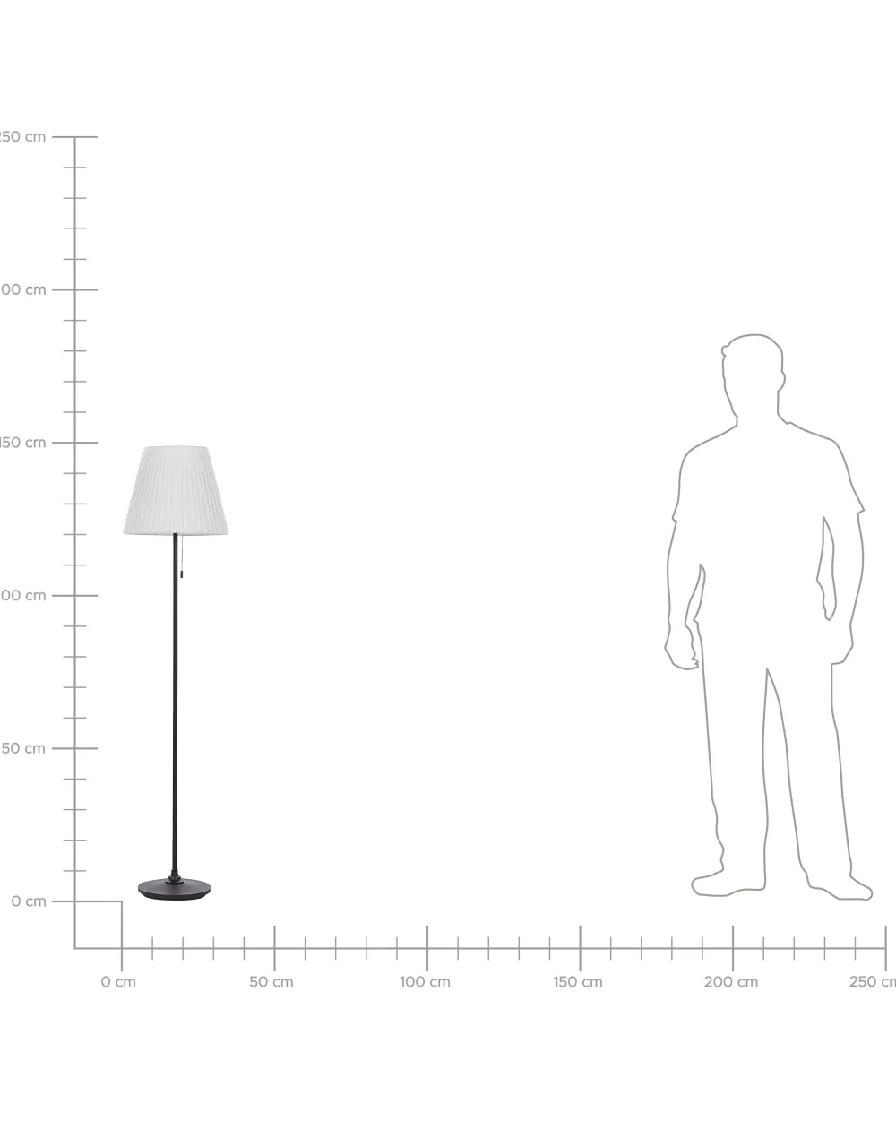 Valaisimet<Beliani Lattiavalaisin Rauta Valkoinen/Musta Torysa