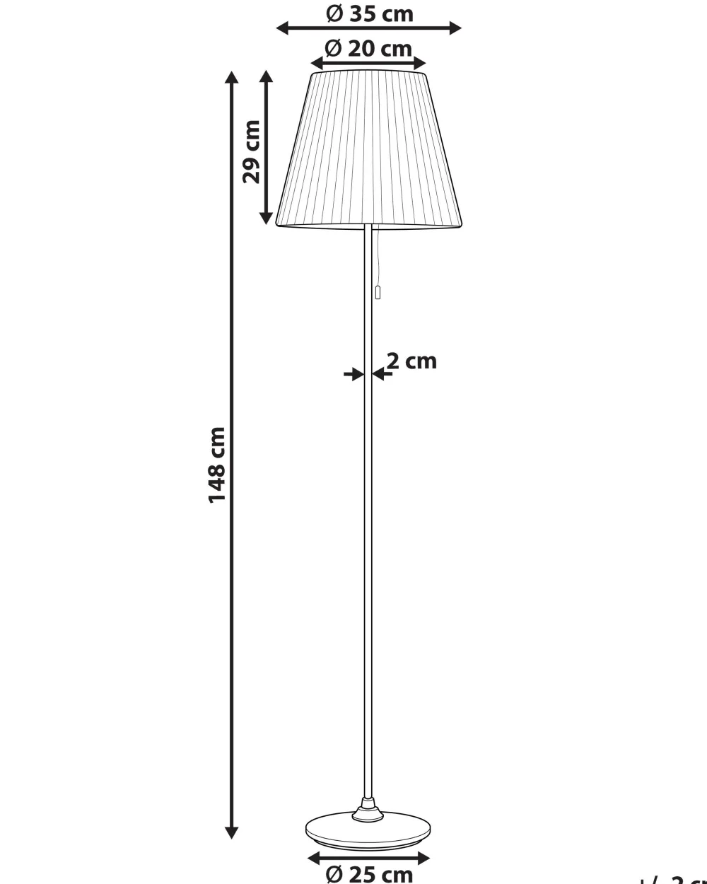 Valaisimet<Beliani Lattiavalaisin Rauta Valkoinen/Musta Torysa