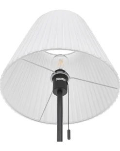 Valaisimet<Beliani Lattiavalaisin Rauta Valkoinen/Musta Torysa