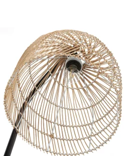 Fashion Beliani Lattiavalaisin Rottinki Luonnonvari/Musta Bernica