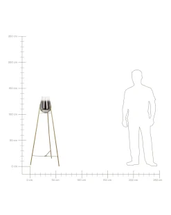 Valaisimet<Beliani Lattiavalaisin Teras Kulta Mena