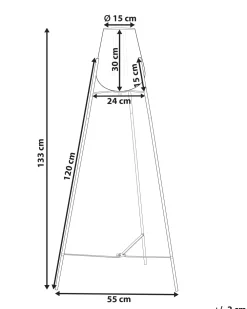 Valaisimet<Beliani Lattiavalaisin Teras Kulta Mena
