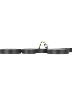 Valaisimet<Beliani Led-Kattovalaisin 5 Polttimoa Rauta Musta Luga