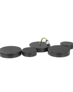 Valaisimet<Beliani Led-Kattovalaisin 5 Polttimoa Rauta Musta Luga