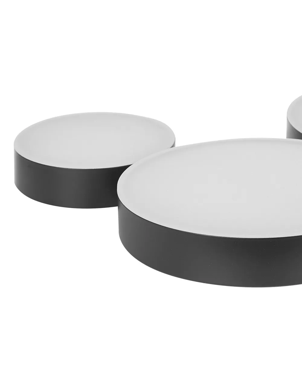 Valaisimet<Beliani Led-Kattovalaisin 5 Polttimoa Rauta Musta Luga