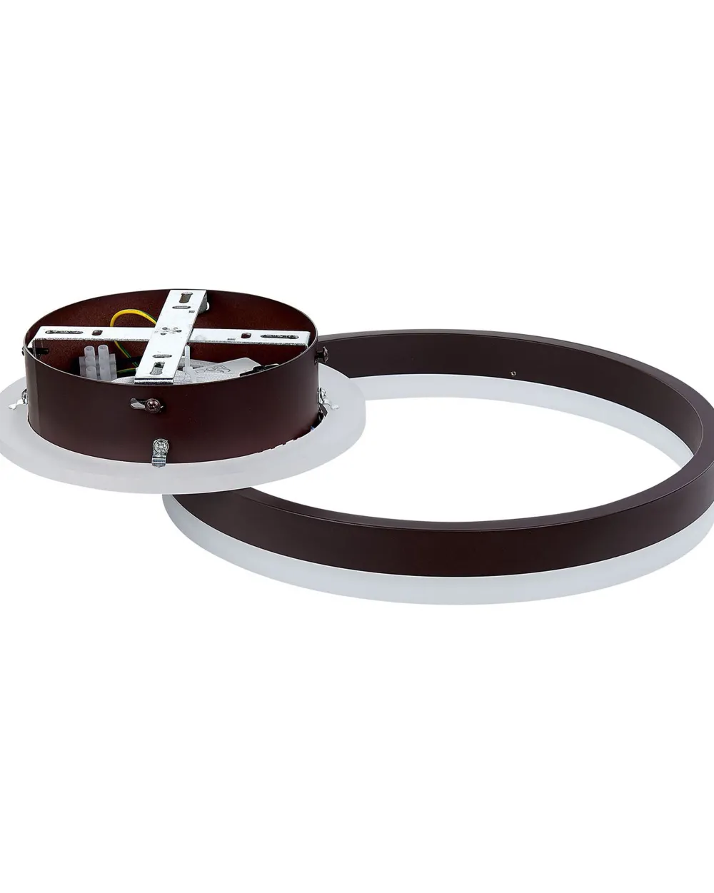 Valaisimet<Beliani Led-Kattovalaisin Alumiini Tummanruskea Glyde