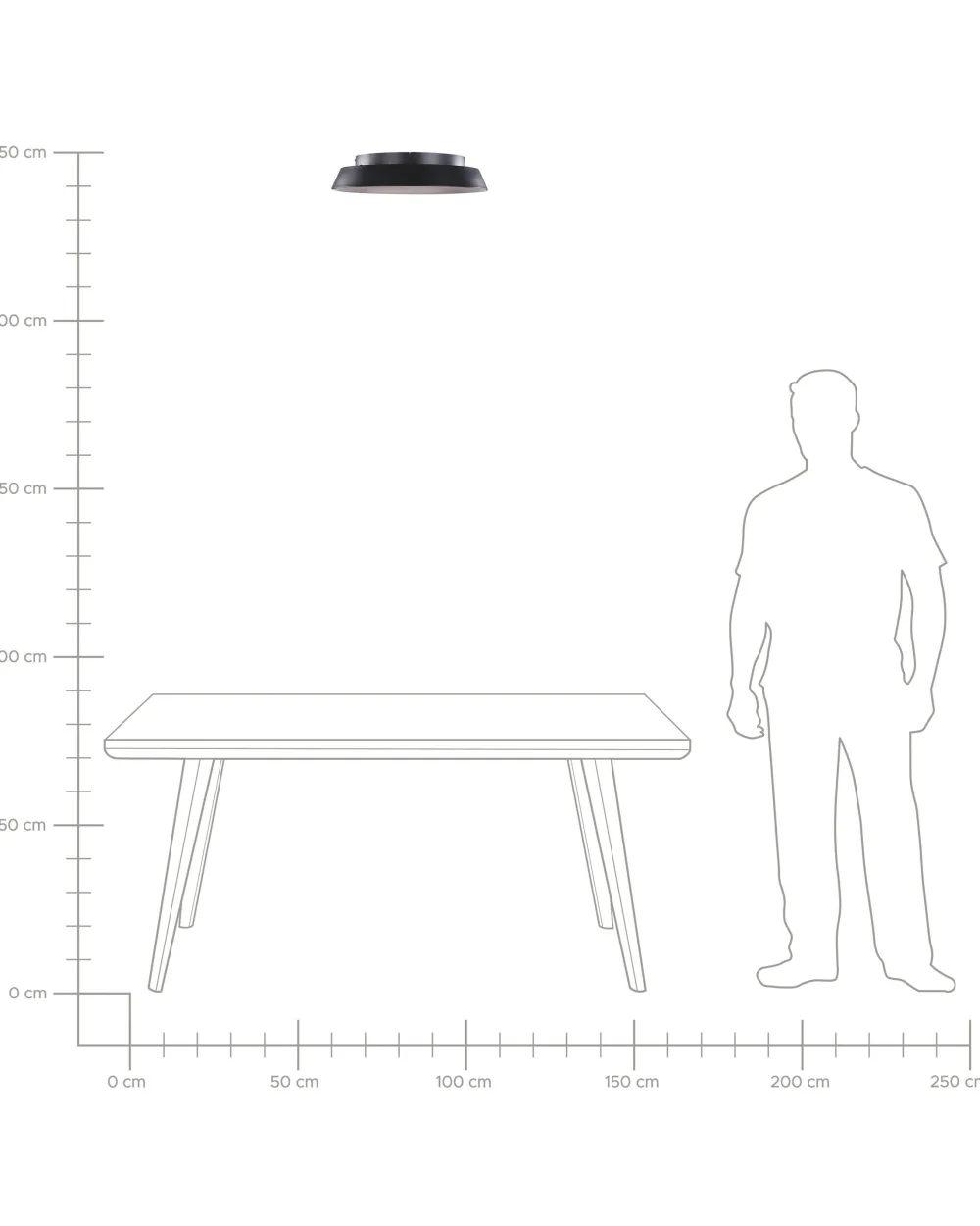 New Beliani Led-Kattovalaisin Musta Bilin