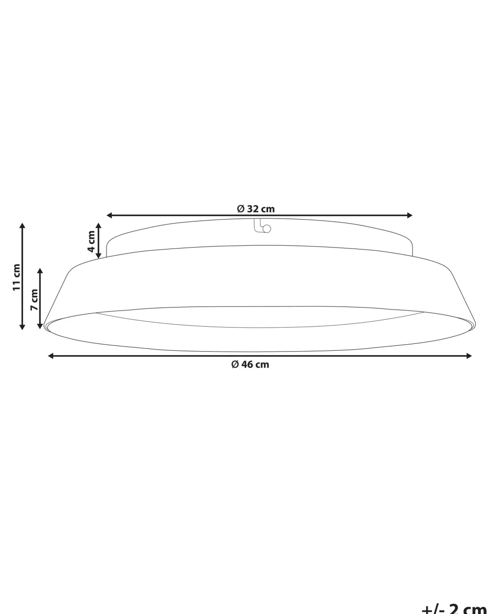 New Beliani Led-Kattovalaisin Musta Bilin