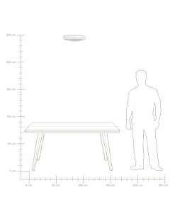 Best Sale Beliani Led-Kattovalaisin Rauta Valkoinen Arli