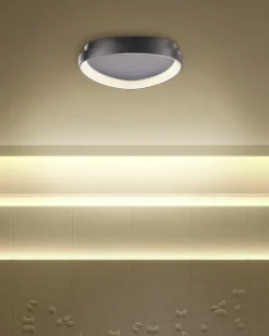 Valaisimet<Beliani Led-Kattovalaisin Teras Musta Nanding