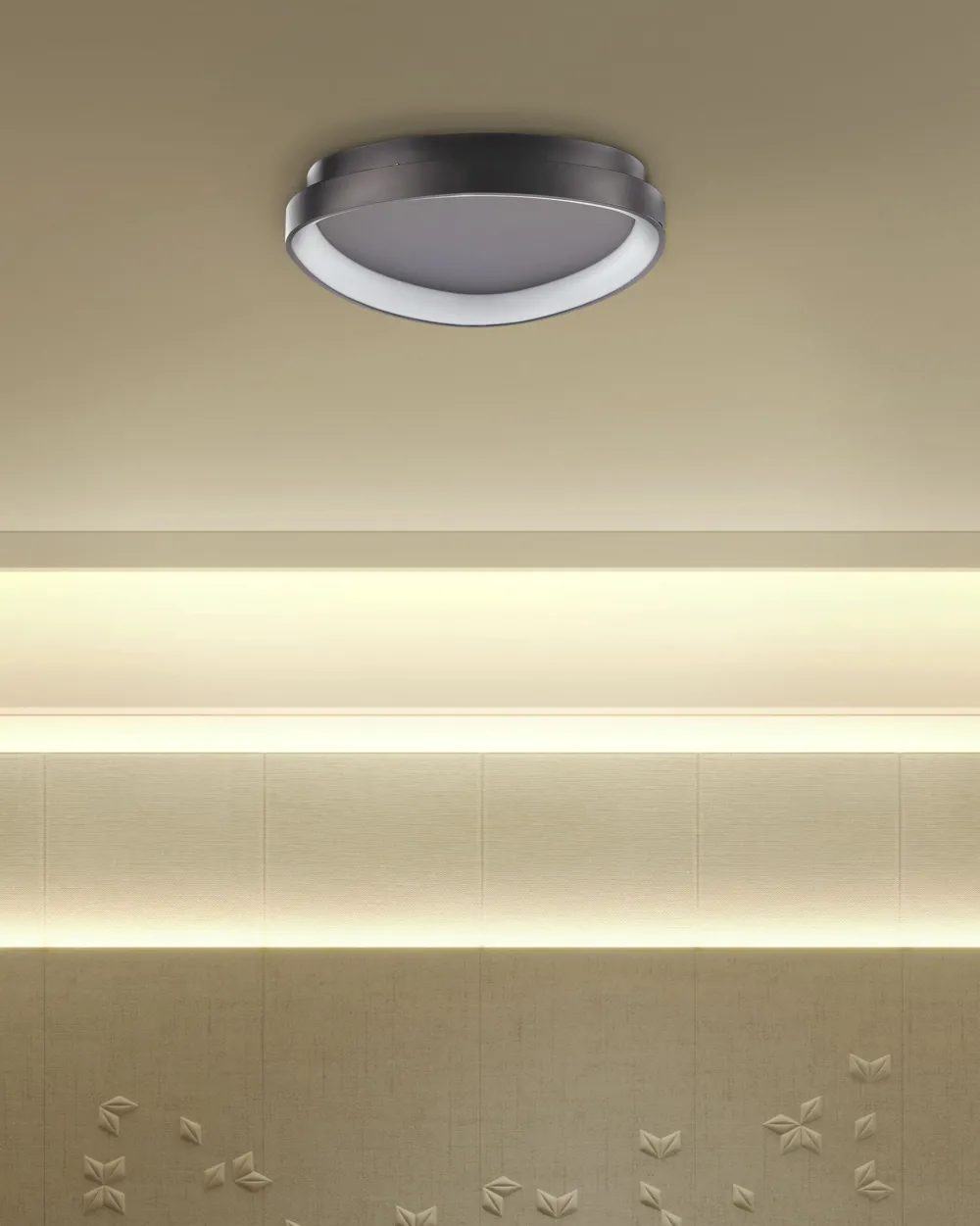 Valaisimet<Beliani Led-Kattovalaisin Teras Musta Nanding