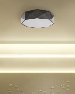 Valaisimet<Beliani Led-Kattovalaisin Teras Musta Svay