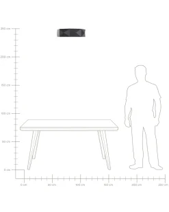 Valaisimet<Beliani Led-Kattovalaisin Teras Musta Svay
