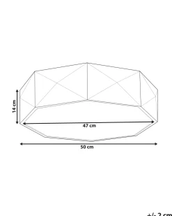 Valaisimet<Beliani Led-Kattovalaisin Teras Musta Svay
