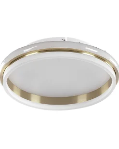 Valaisimet<Beliani Led-Kattovalaisin Teras Pieni Valkoinen/Kulta Taping