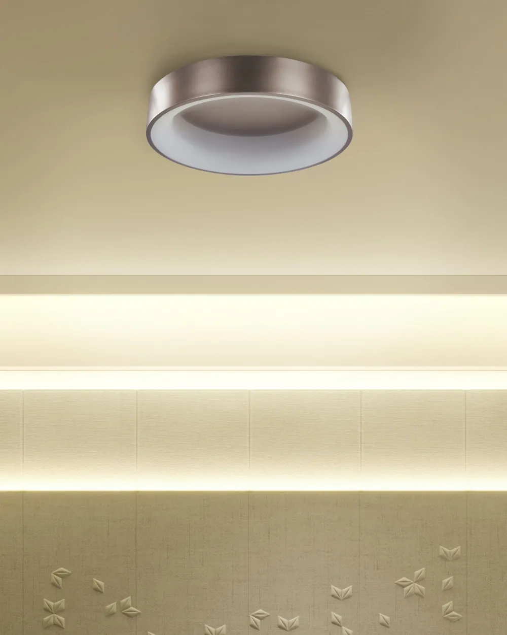 Valaisimet<Beliani Led-Kattovalaisin Teras Vaaleanruskea Dawei