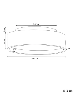 Valaisimet<Beliani Led-Kattovalaisin Teras Vaaleanruskea Dawei