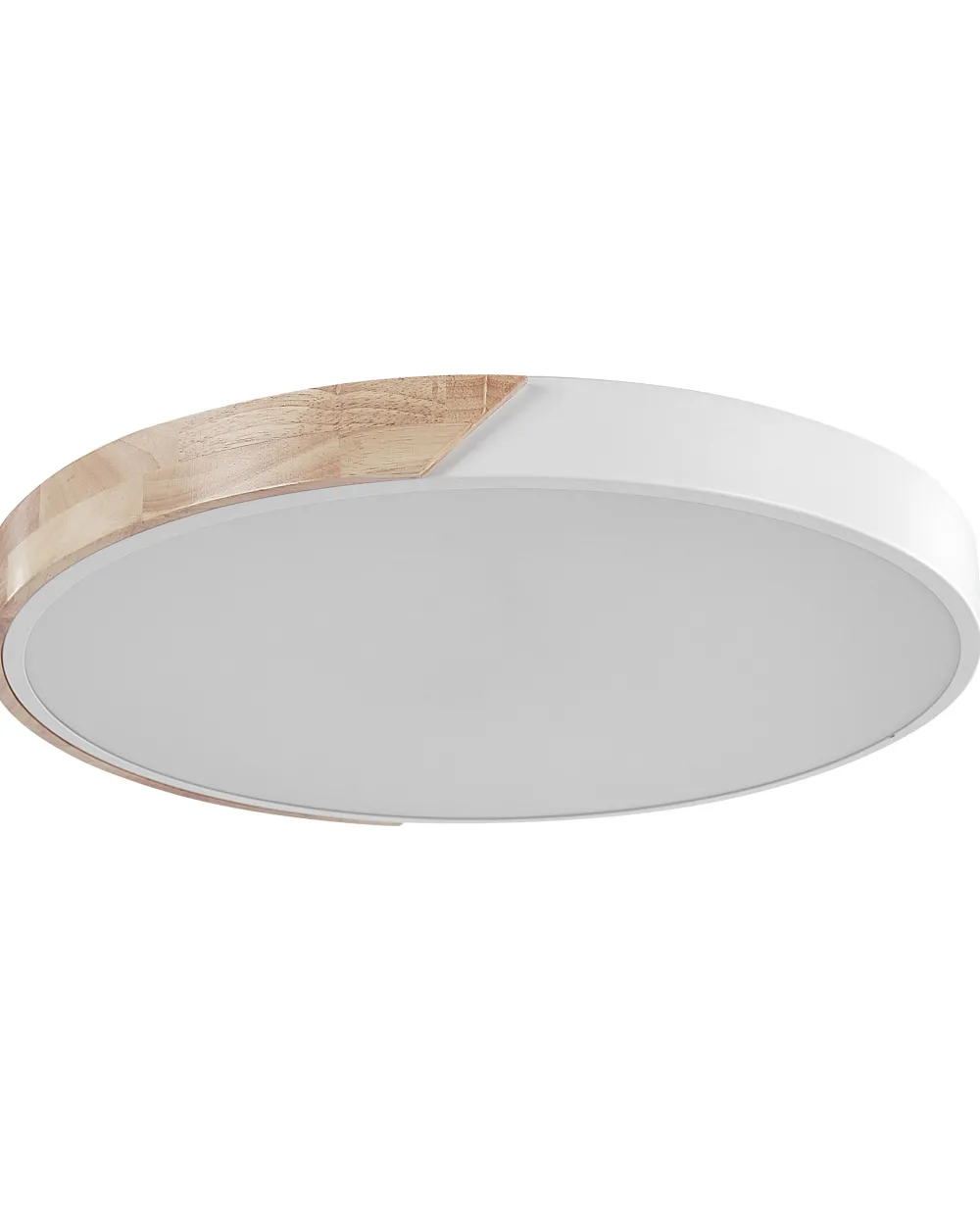 Valaisimet<Beliani Led-Kattovalaisin Teras Valkoinen/Vaalea Puu Pattani
