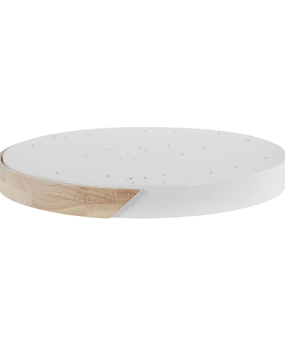 Valaisimet<Beliani Led-Kattovalaisin Teras Valkoinen/Vaalea Puu Pattani