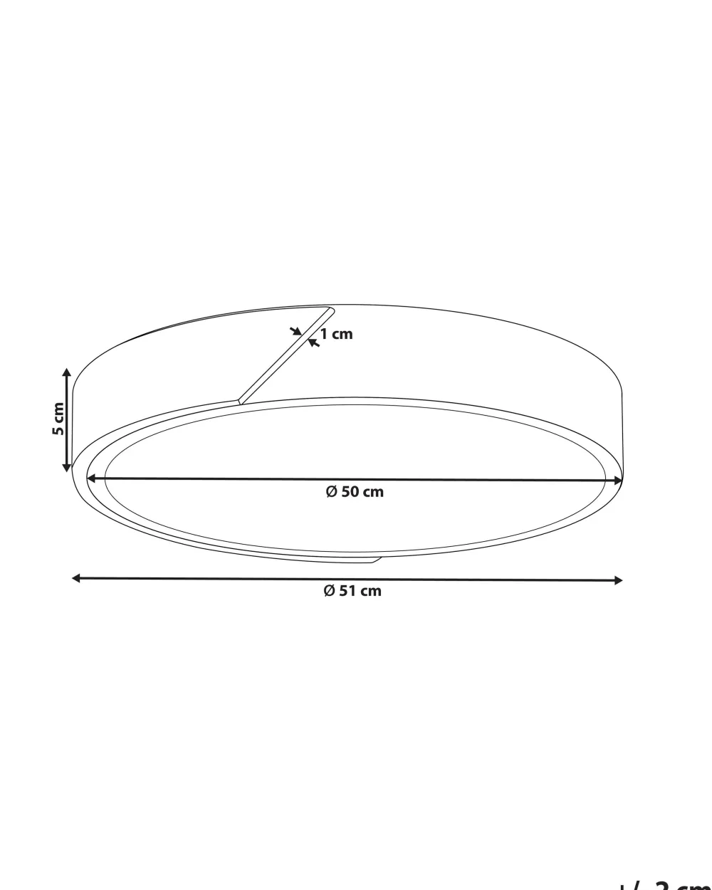 Valaisimet<Beliani Led-Kattovalaisin Teras Valkoinen/Vaalea Puu Pattani