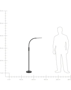 Valaisimet<Beliani Led-Lattia/Poytavalaisin Muunneltava Musta Apus