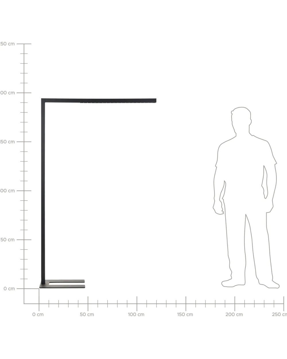 Valaisimet<Beliani Led-Lattiavalaisin Alumiini Musta Mensa