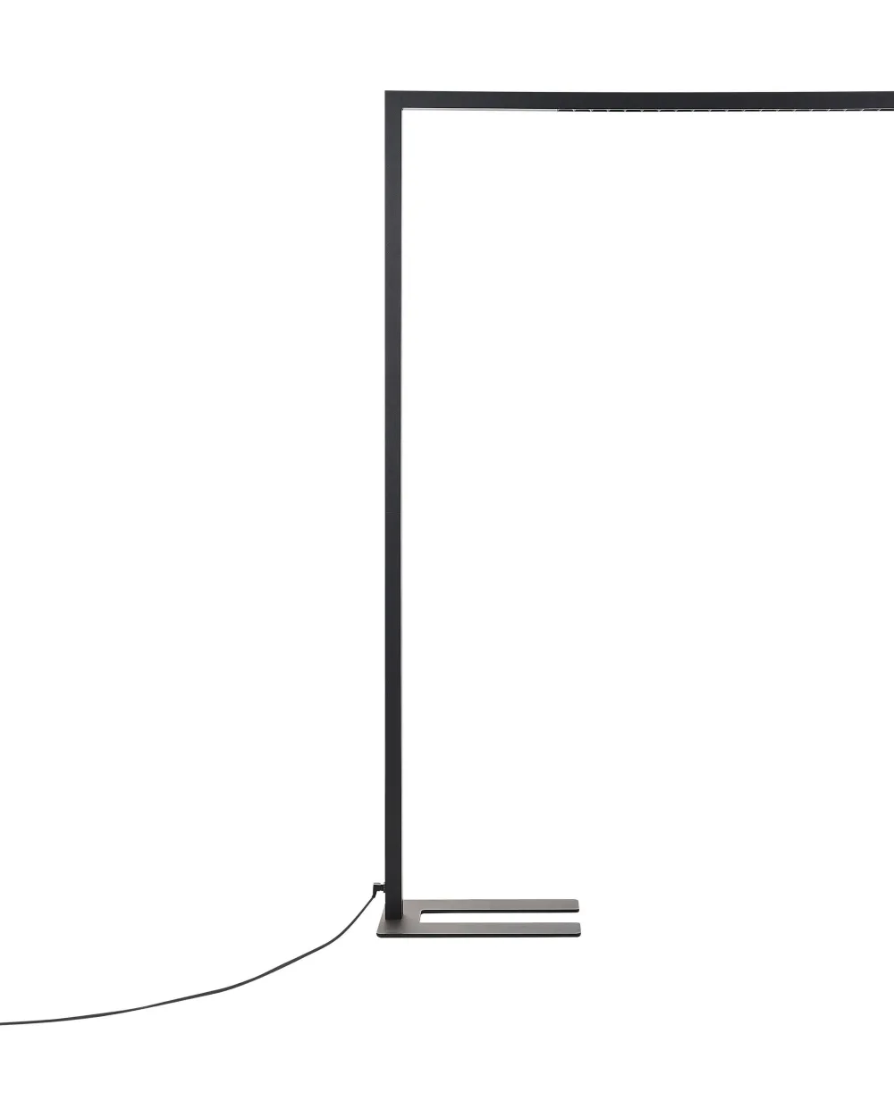 Valaisimet<Beliani Led-Lattiavalaisin Alumiini Musta Mensa