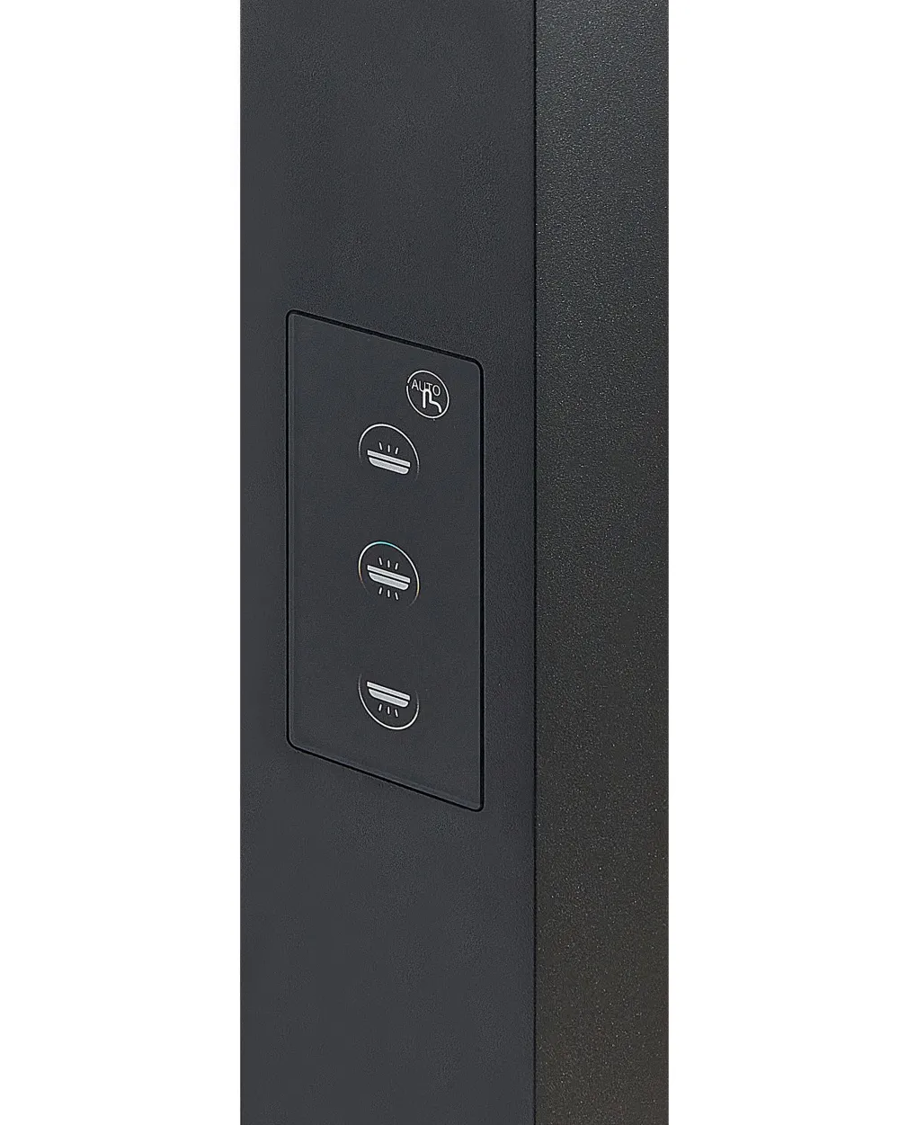 Valaisimet<Beliani Led-Lattiavalaisin Alumiini Musta Mensa