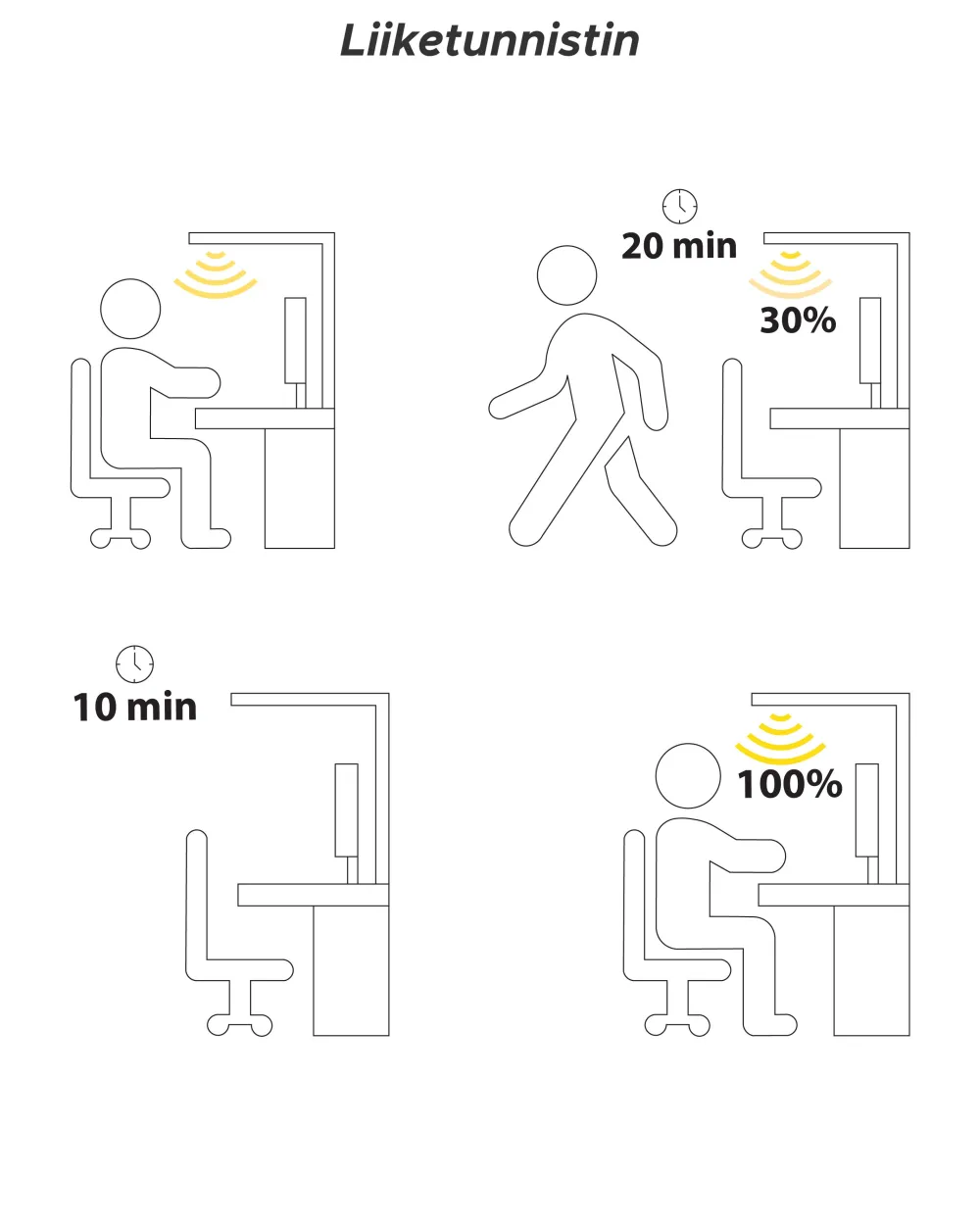Valaisimet<Beliani Led-Lattiavalaisin Alumiini Musta Mensa