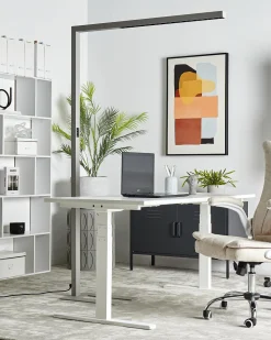 Outlet Beliani Led-Lattiavalaisin Alumiini Hopea Mensa