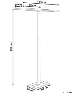 Valaisimet<Beliani Led-Lattiavalaisin Alumiini Musta Sculptor