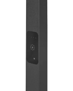 Valaisimet<Beliani Led-Lattiavalaisin Alumiini Musta Sculptor