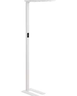 Valaisimet<Beliani Led-Lattiavalaisin Alumiini Valkoinen Orion