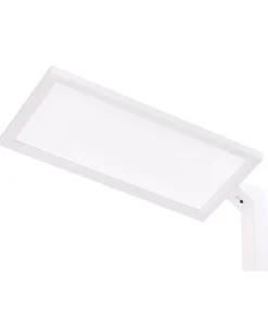 Valaisimet<Beliani Led-Lattiavalaisin Alumiini Valkoinen Orion