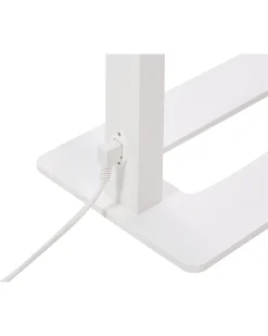 Valaisimet<Beliani Led-Lattiavalaisin Alumiini Valkoinen Orion