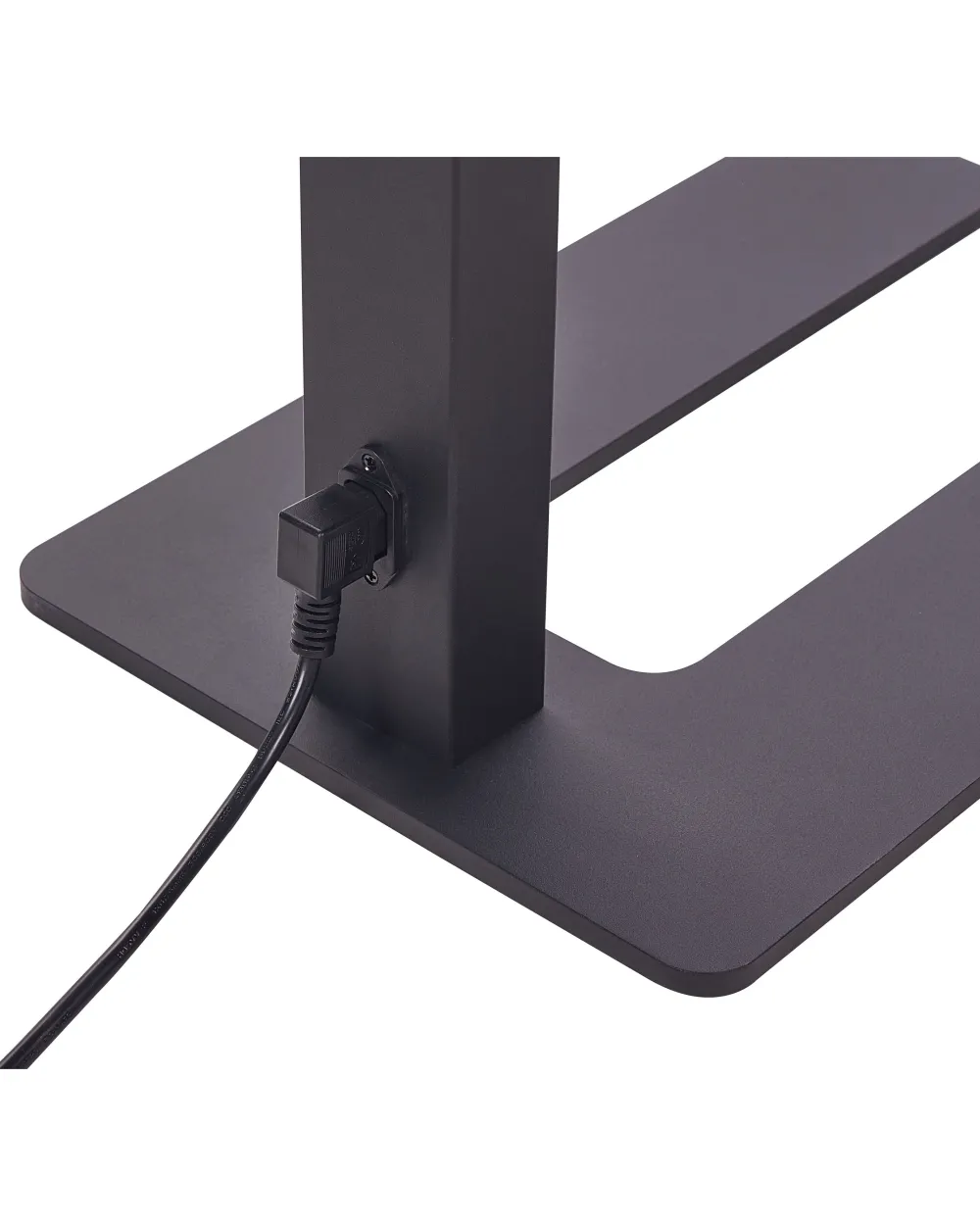 Valaisimet<Beliani Led-Lattiavalaisin Alumiini Musta Taurus