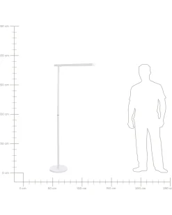 Sale Beliani Led-Lattiavalaisin Alumiini Valkoinen Perseus