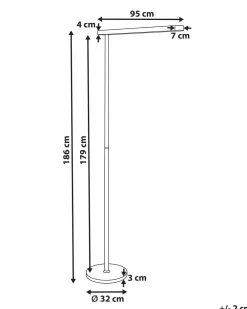Sale Beliani Led-Lattiavalaisin Alumiini Valkoinen Perseus