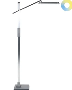 Valaisimet<Beliani Led-Lattiavalaisin Hopea Aquarius