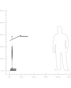 Valaisimet<Beliani Led-Lattiavalaisin Hopea Aquarius