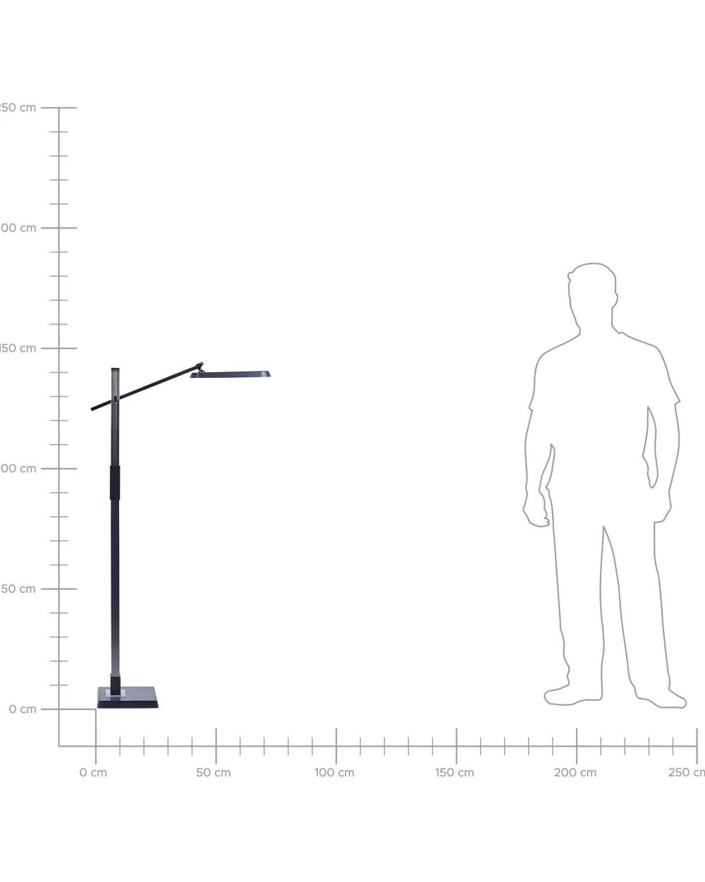 Valaisimet<Beliani Led-Lattiavalaisin Hopea Aquarius
