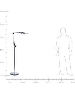 Valaisimet<Beliani Led-Lattiavalaisin Hopea Carina