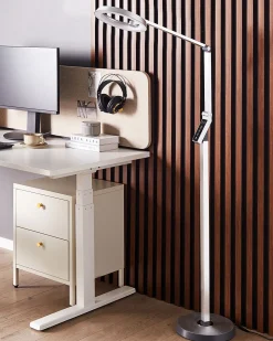 Valaisimet<Beliani Led-Lattiavalaisin Hopea Carina