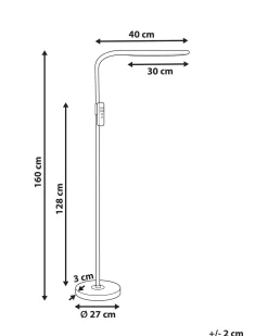 Best Beliani Led-Lattiavalaisin Valkoinen Aries